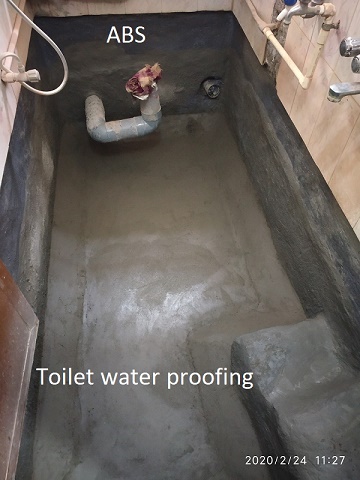 Toilet water proofing