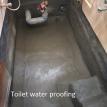 Toilet water proofing